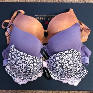 3 Adore Me Bras 36B